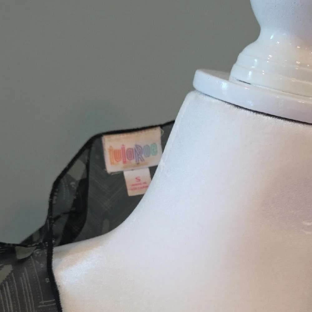 LuLaRoe Sheer Black Kimono